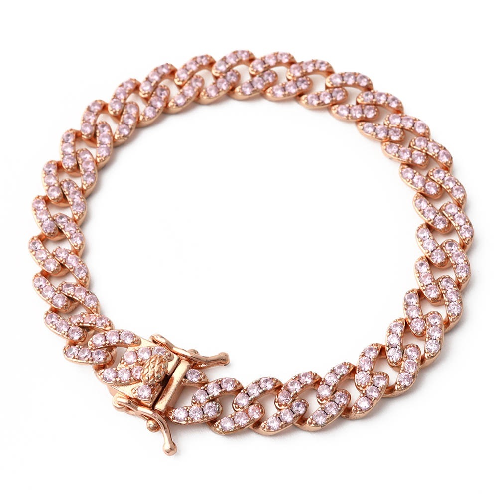 喜平 パヴェブレスレット [b355-pink]