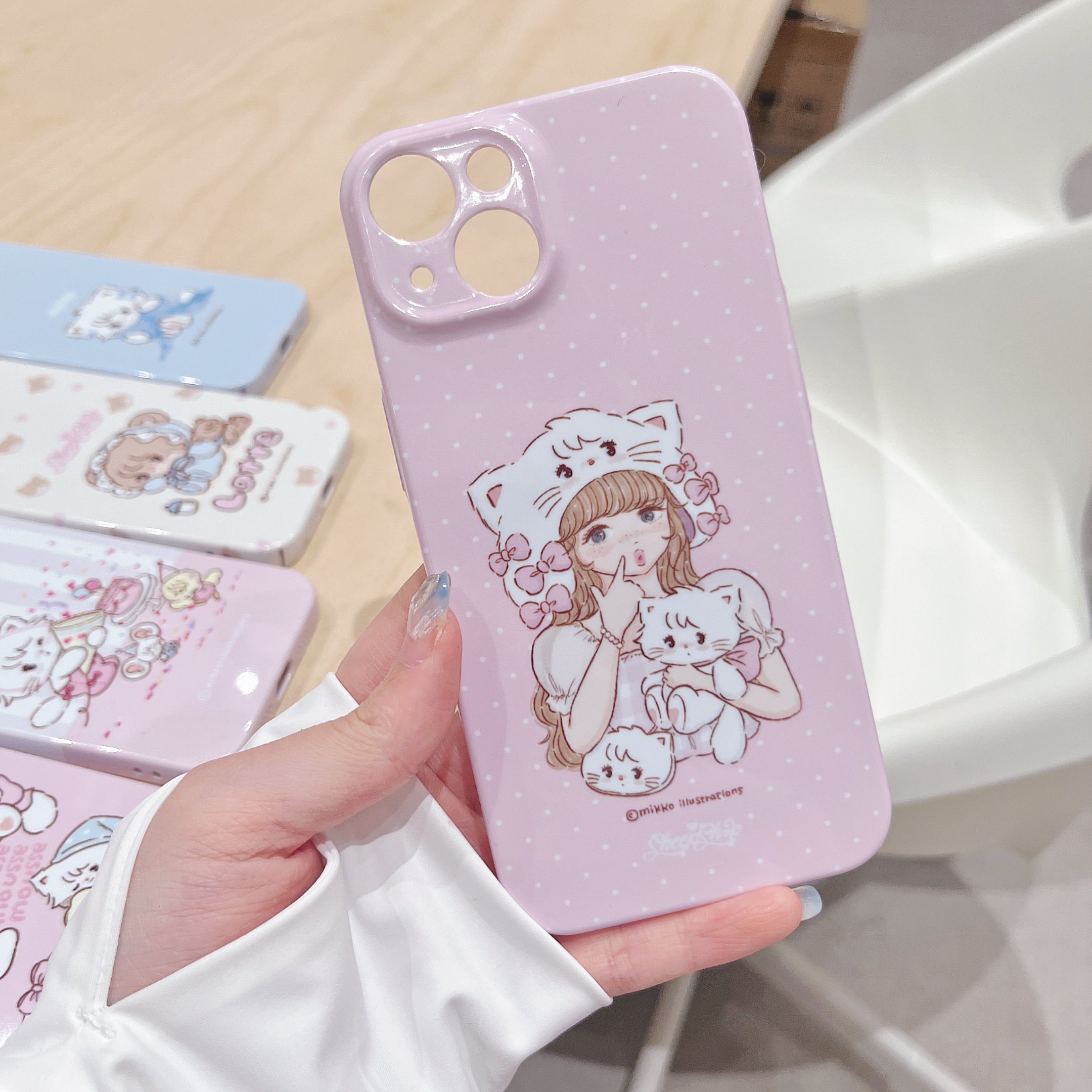 スフレ&ラテ mikkoスマホケース iPhone15