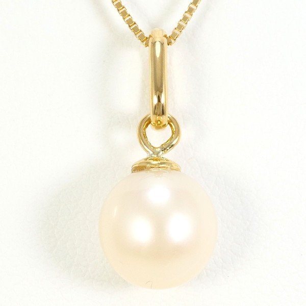 K18 18金 YG イエローゴールド ネックレス パール(真珠) ジュエリー 中古