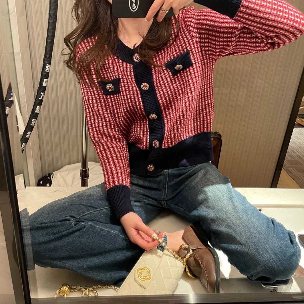 レディース カーディガン コート ジャケット ショートコート 花柄 格子柄 ショート丈 長袖 6,595円