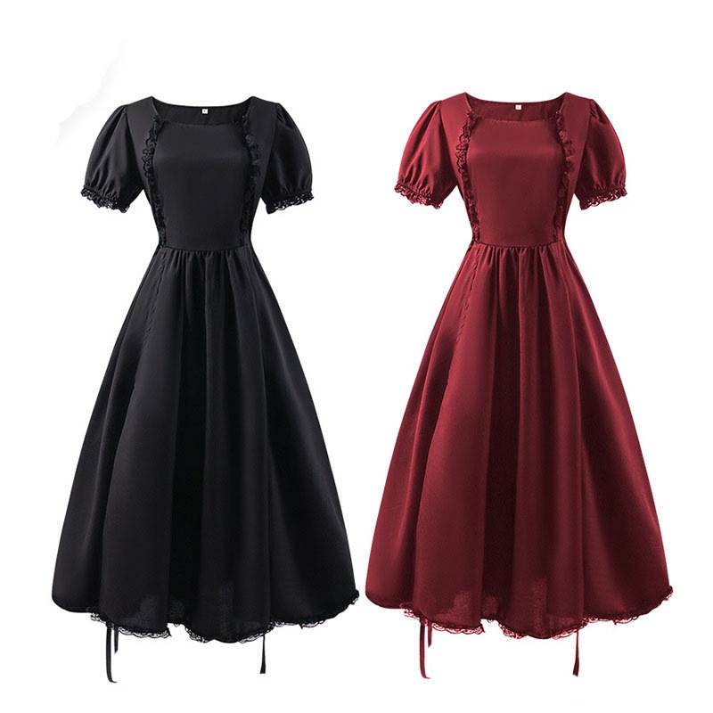 中世のハロウィンゴシックビクトリア朝の女性のドレス女王仮面舞踏会パフォーマンスコスコスチューム