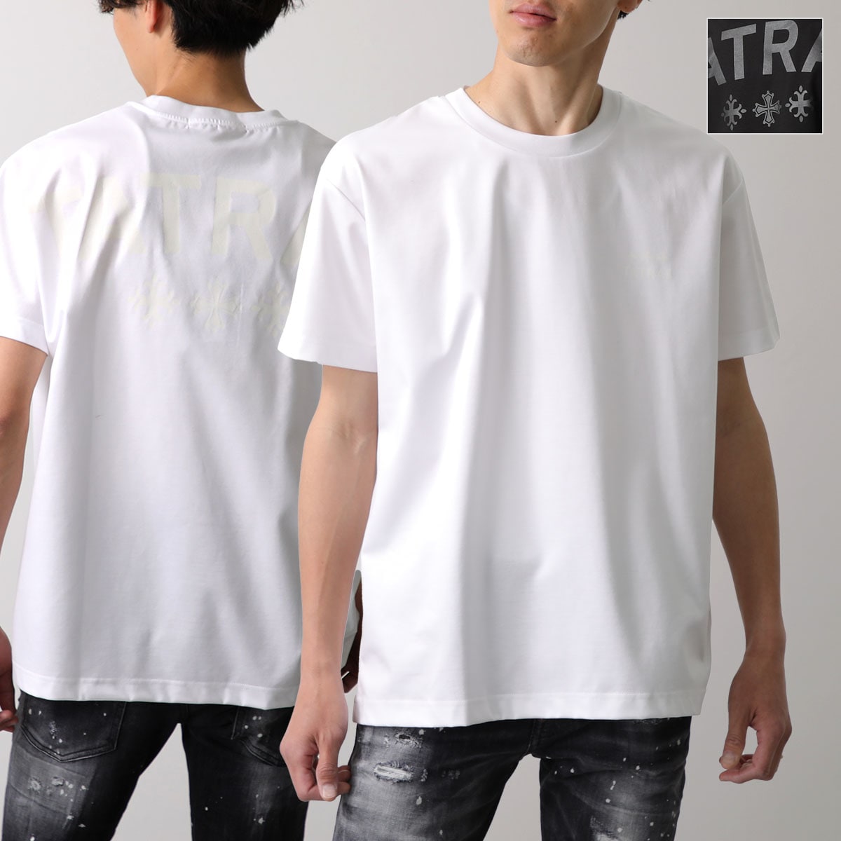 TATRAS タトラス 半袖 Tシャツ EION エイオン MTAT24S8239-M メンズ コットン ロゴ ロゴT クルーネック カラー2色