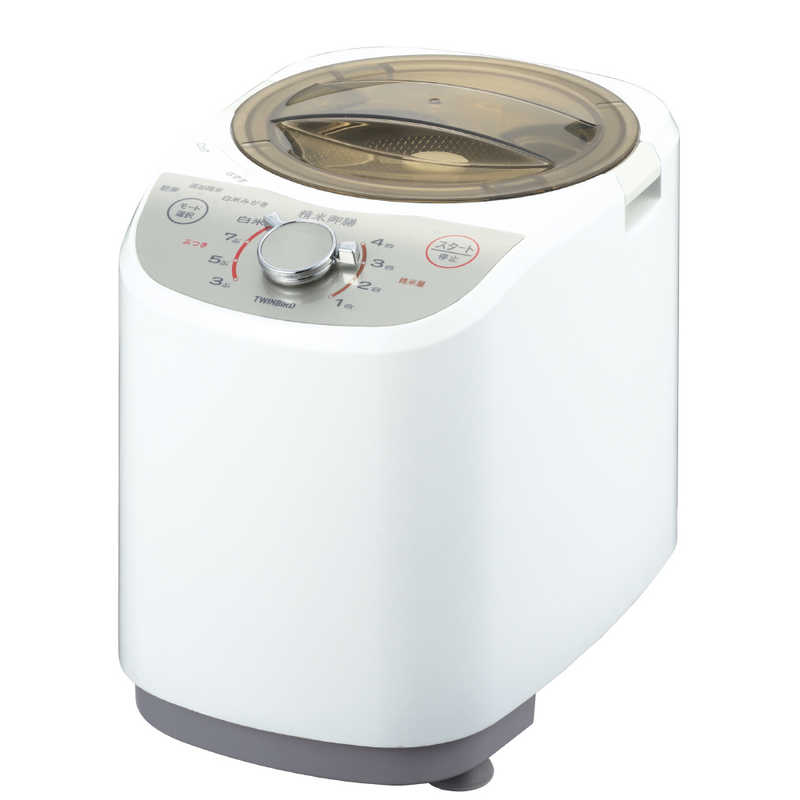 ツインバード　TWINBIRD　精米機 精米御膳 [かくはん式]　MR-E520 ホワイト