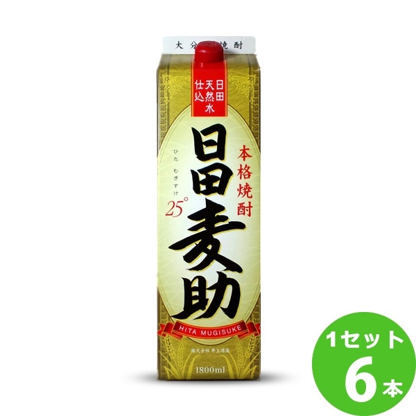 限定製作】 日田麦助25度 パック 井上酒造 6本 1800ml 麦焼酎 - www.shred360.com