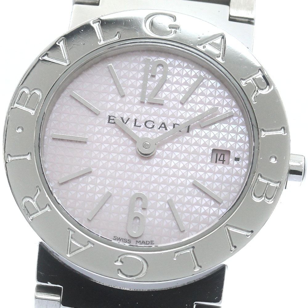 ブルガリ BVLGARI BB26SS ブルガリブルガリ ピンクシェル クォーツ レディース _886422【中古】