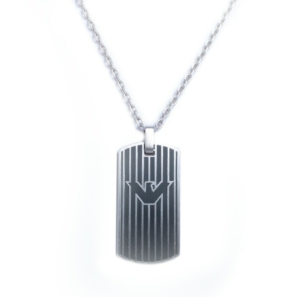 ネックレス EGS2724040 メンズ ブラック シルバー