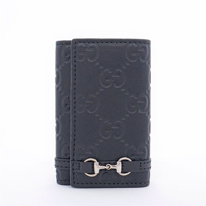 【美品】グッチ ホースビット 6連 シルバー金具 グッチシマ 2457740416 【キーホルダーキーケース】