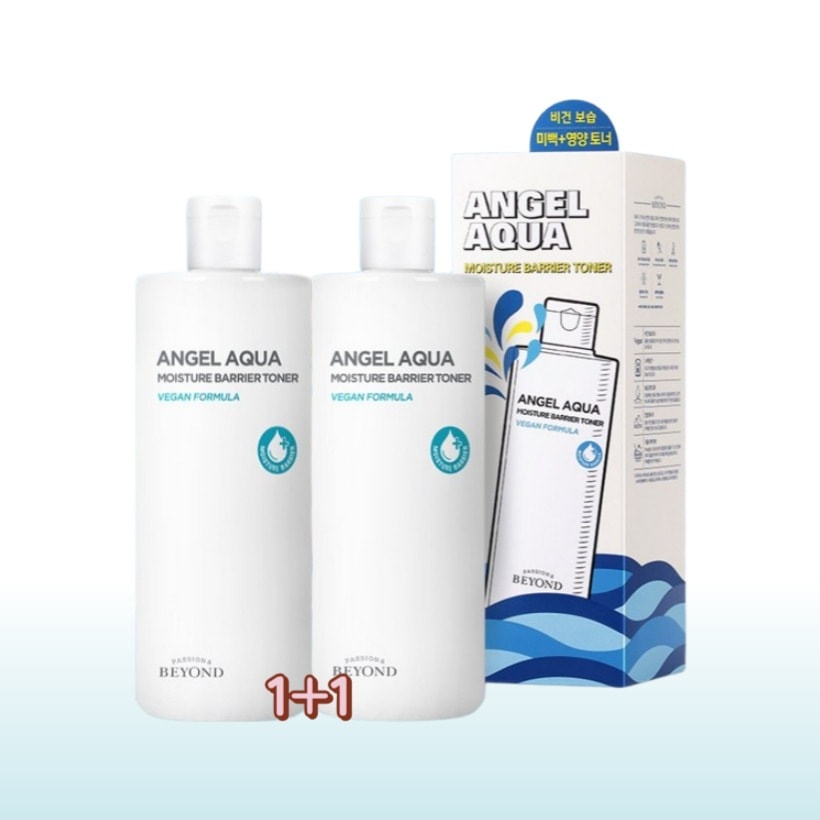 [1+1 大容量 トナー 韓国人気] エンジェルアクア 保湿バリア トナー 500ml x2個 /大容量トナー 韓国コスメ 保湿トナー 基礎コスメ おすすめ ヒアルロン酸トナー