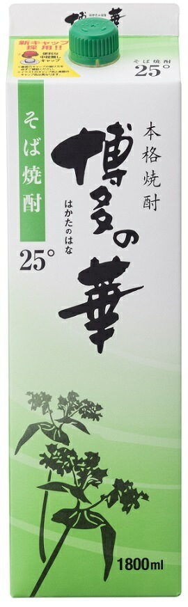 【送料無料】福徳長 博多の華 そば 25度 1800ml 1.8L6本【北海道沖縄県東北四国九州地方は必ず送料が掛かります】