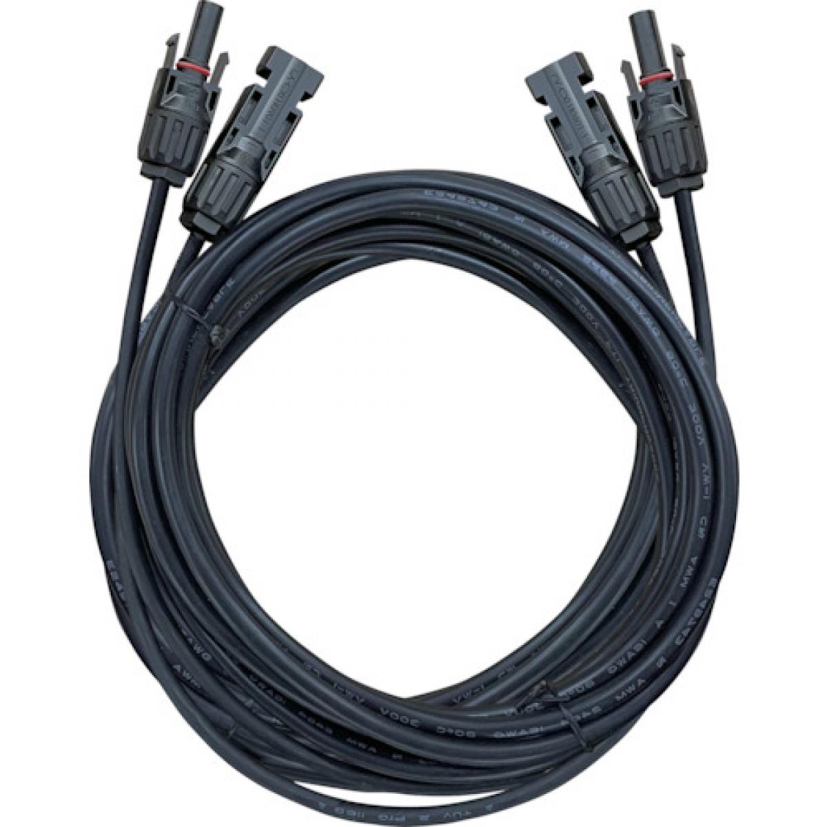 富士倉 MC4延長ケーブル 10m MC4-EN 【100W常設タイプソーラーパネル用別売オプション　BA-6000接続用】