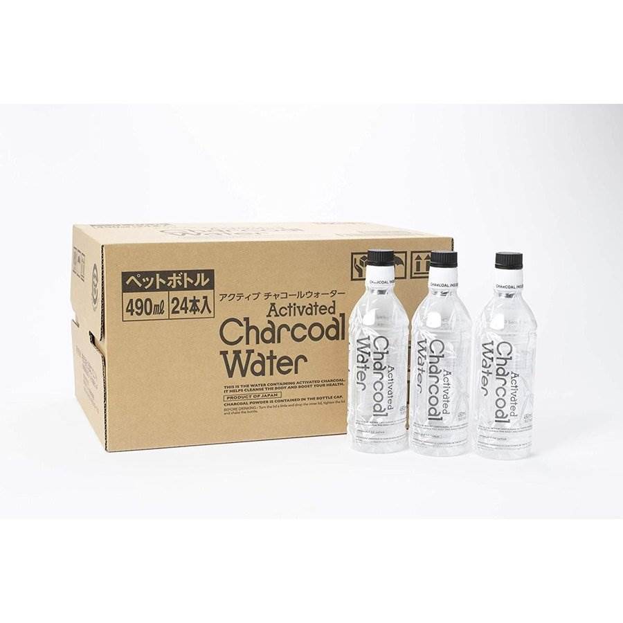 アクティブ チャコールウォーター 490ml 24本　沖縄県離島への配達は不可です　アクティブチャコールウォーター