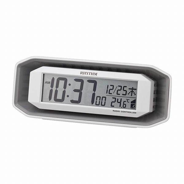 取寄品 正規品 RHYTHM リズム時計 8RZ220SR03 大音量 フィットウェーブバトル220 デジタル表示 置き時計 5,455円
