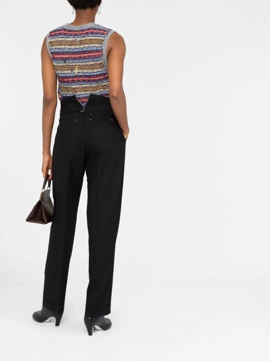 MAISON MARGIELA Women Straight Pants SI0KA0005S60307 900 BLACK