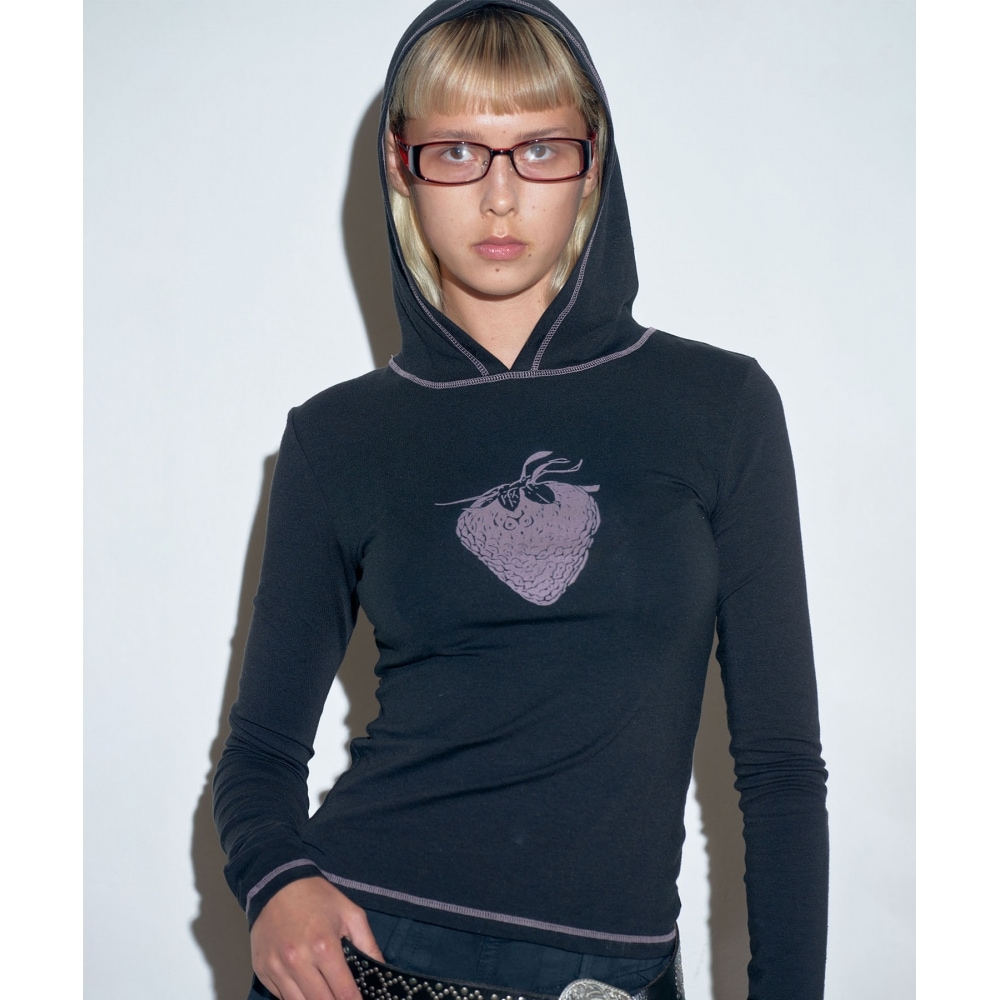 スカルプターストロベリーパーカーブラック