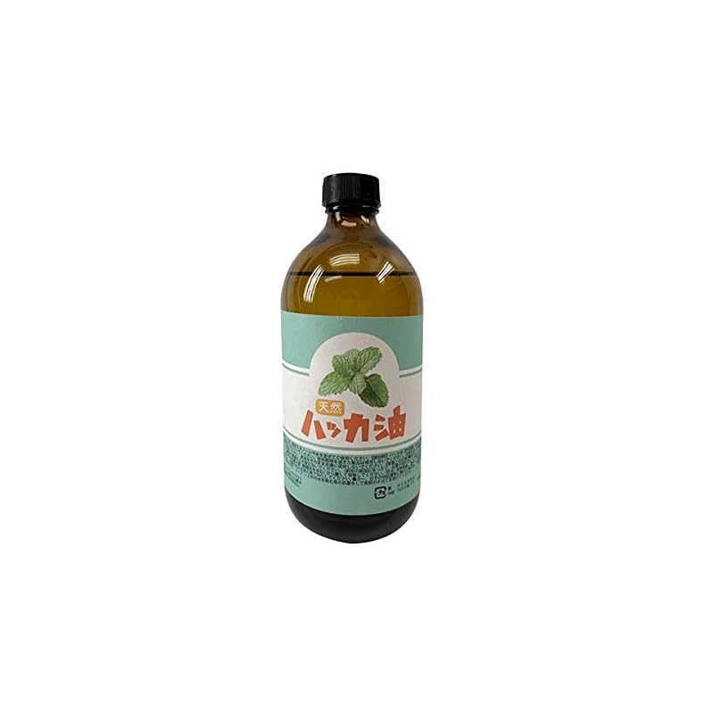 日本製 天然ハッカ油(ハッカオイル) お徳用500ml 中栓付き