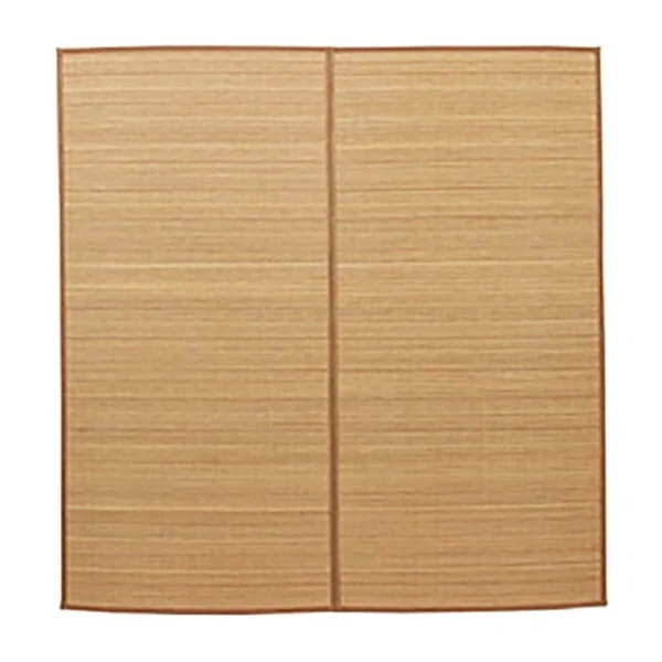 1100210025601 竹 ラグ カーペット 裏地付き 天然素材 丈夫 抗菌防臭 消臭 お手入れ お掃除 簡単 楽 ベージュ 約348×352cm メーカー直送