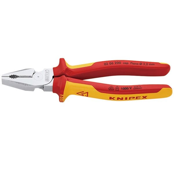 KNIPEX クニペックス 1000V絶縁強力ペンチ 全長200mm 0206-200