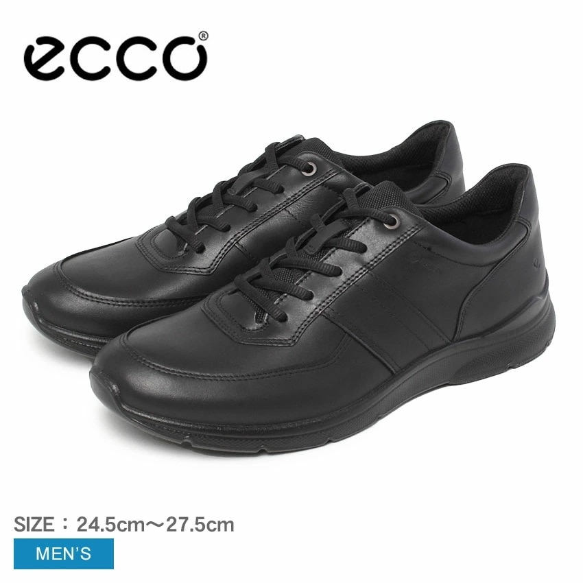 IRVING 511614 メンズ 靴 シューズ レザースニーカー 防水 ゴアテックス ローカット おしゃれ ブランド カジュアル 本革 レザー シンプル ブラック 黒