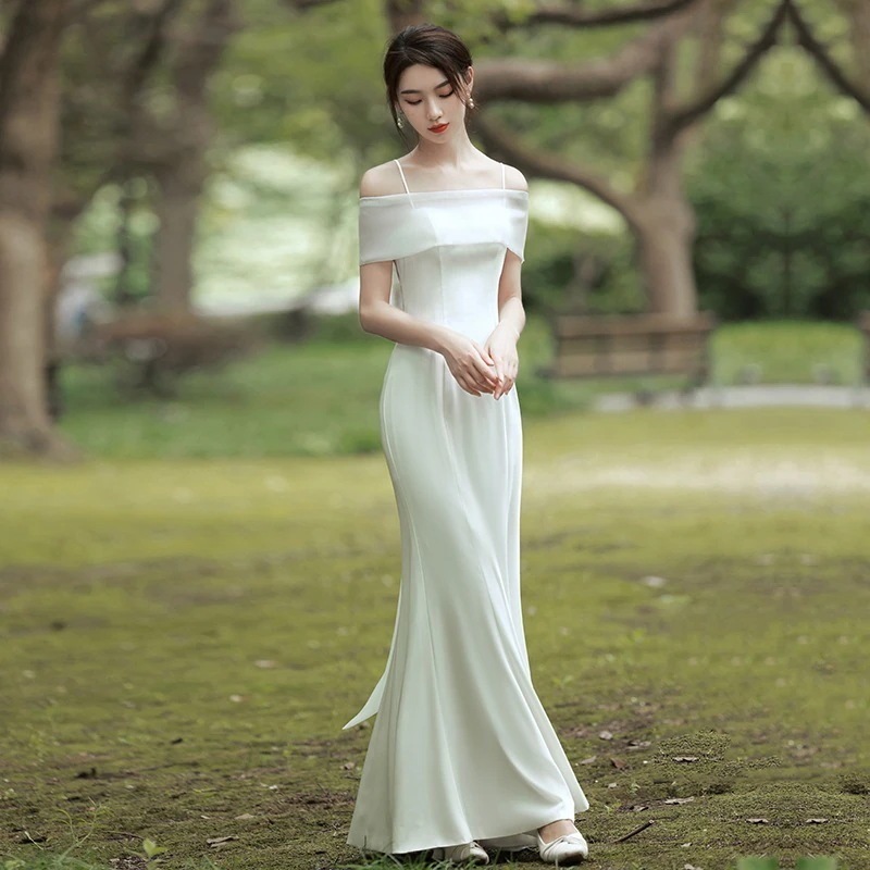 パーティードレス新作 ウェディングドレス 白 ロング 結婚式 ドレス 演奏会 ドレス お呼ばれドレス ウエディングドレス 花嫁ロングドレス ロングドレス 成人式