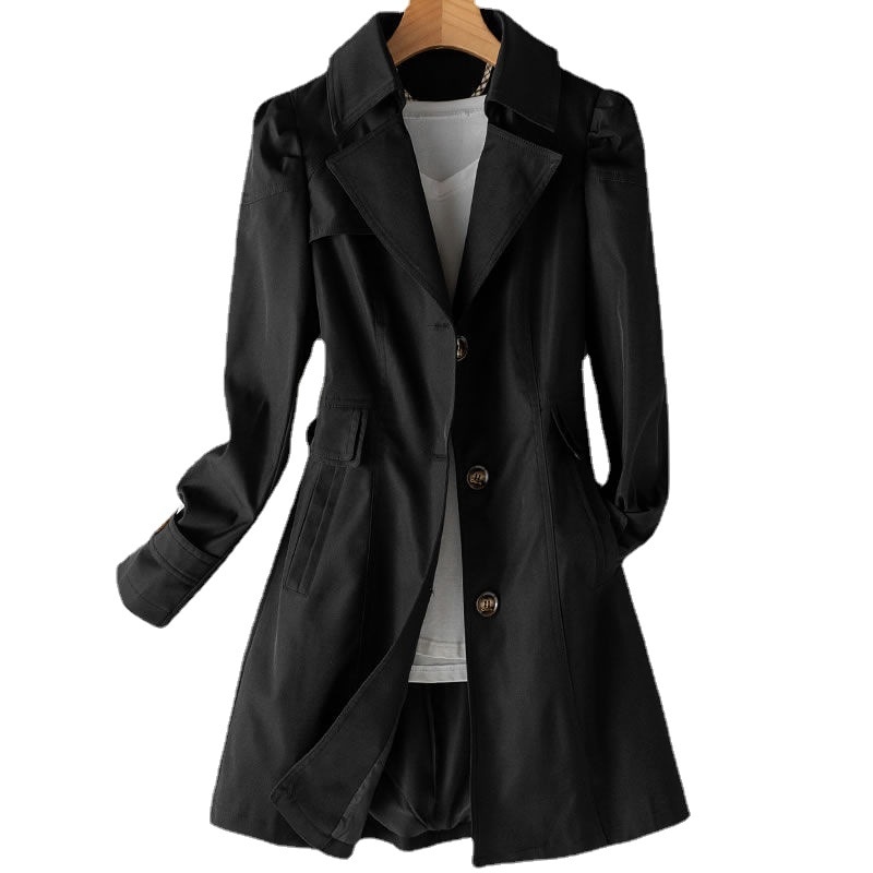 品質いいな新品 レディースコート　チェスターコート　女性　スプリングコート　トレンチコート　ミドル丈 春夏秋　ジャケット　アウター　通勤