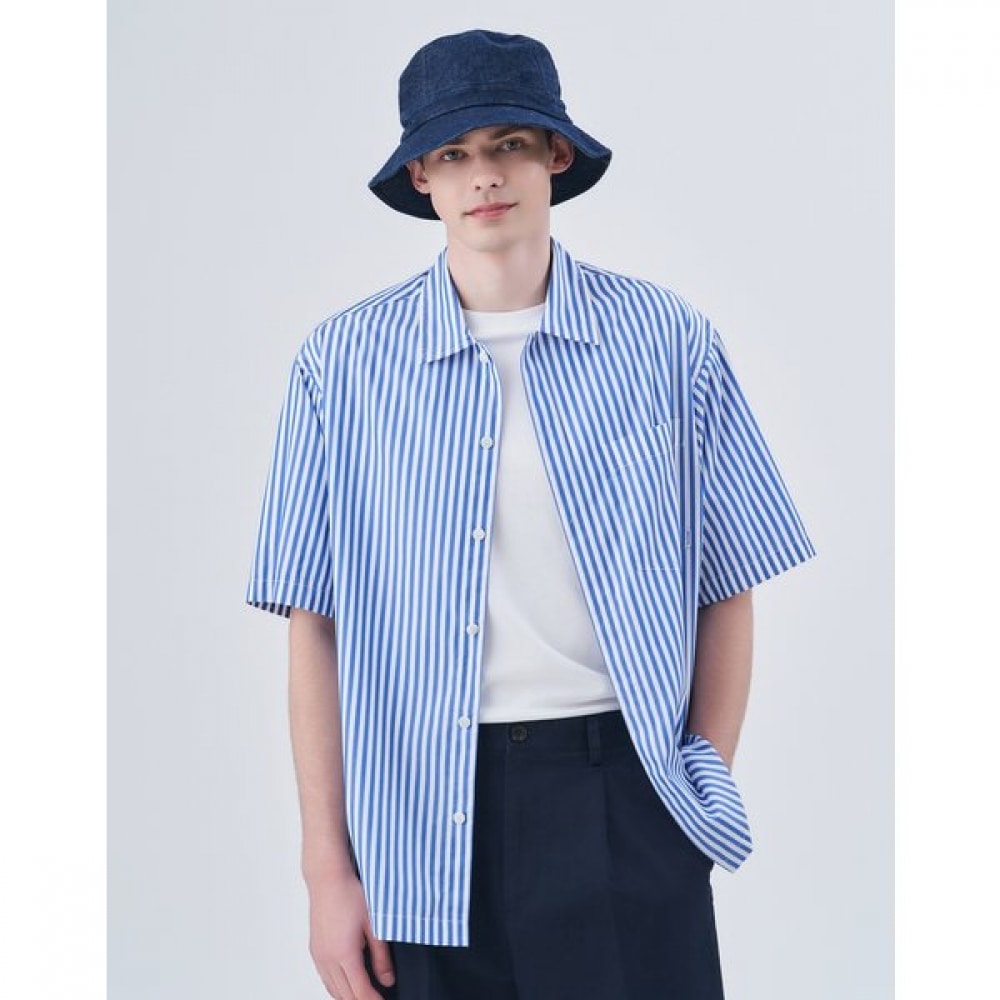 [24SS] ブルービッグストライプシャツHZSH4B529B2