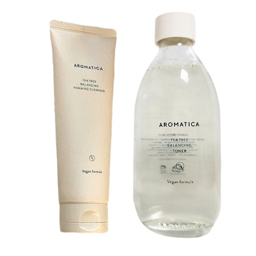 ティーツリー バランシングスキン 2点セット (フォーミングクレンザー 180ML+トナー 200ML)