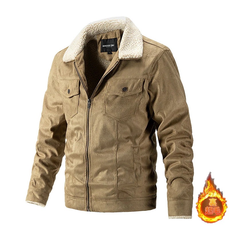 ジャケット 裏ボア メンズ 40代 50代 防寒着 アウター 折襟 ジップアップ 秋服 冬服 ブルゾン ボアジャケット デッキジャケット