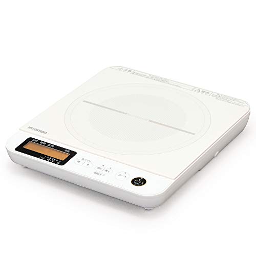 アイリスオーヤマ IHクッキングヒーター 1口 液晶付き 1400W ワイド液晶 吹きこぼれ防止自動温度調整 IHコンロ 卓上 7段階火力調整 IHCT71W ホワイト