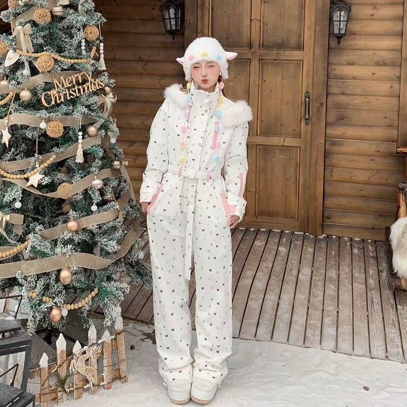 韓国風 スキーウェア メンズ レディース セットアップ 男女通用 スノーボードウェア アウター ジャケット パンツ