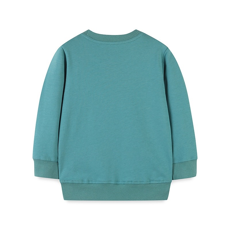 中小規模の子供向けの秋の新作男の子スウェットシャツヨーロッパとアメリカの子供用恐竜プリントプルオーバーベビーコットンボトムシャツ