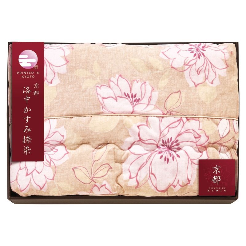 京都 洛中かすみ捺染 肌布団 ベージュ
