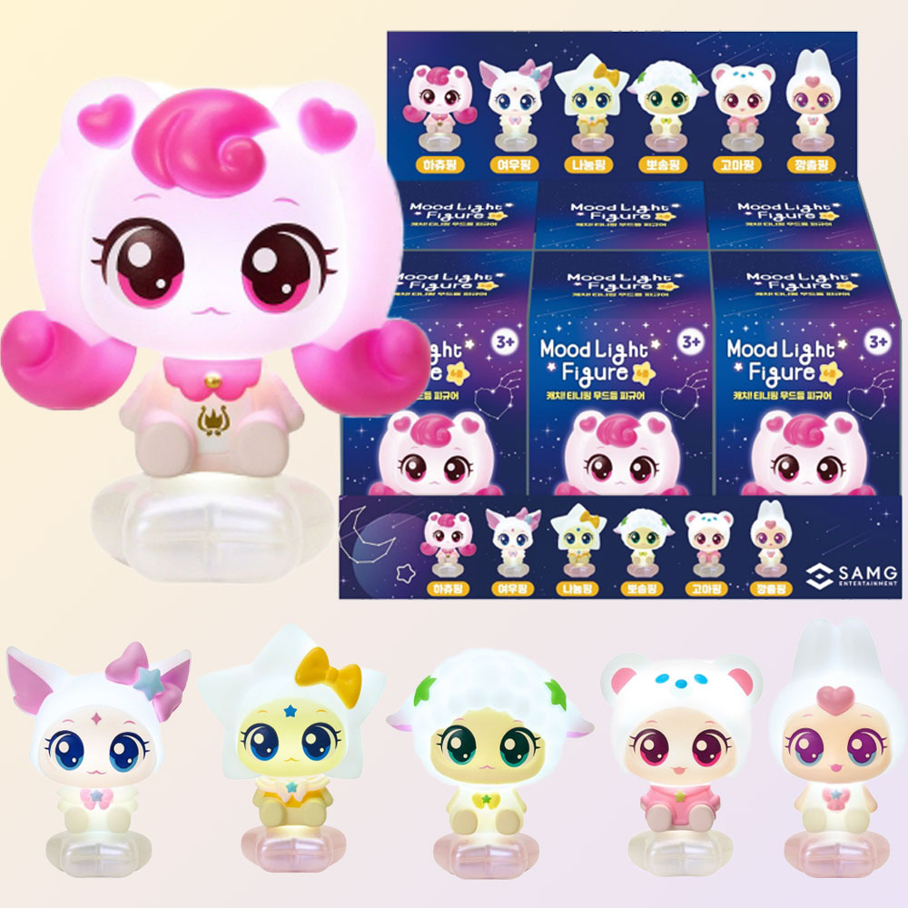 シューティングスター キャッチティニッピング ムード灯 フィギュア セット ハーチュッピング 分けピン ポソンピン ゴマピン ぴょんぴょん キツネピン おもちゃ