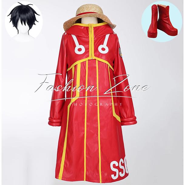 【品質良い 大好評中】迅速な出荷新品 ONE PIECE（ワンピース） モンキー・D・ルフィ コスプレ衣装 ウィッグ 靴 cosplay ハロウィン 演出服 変装