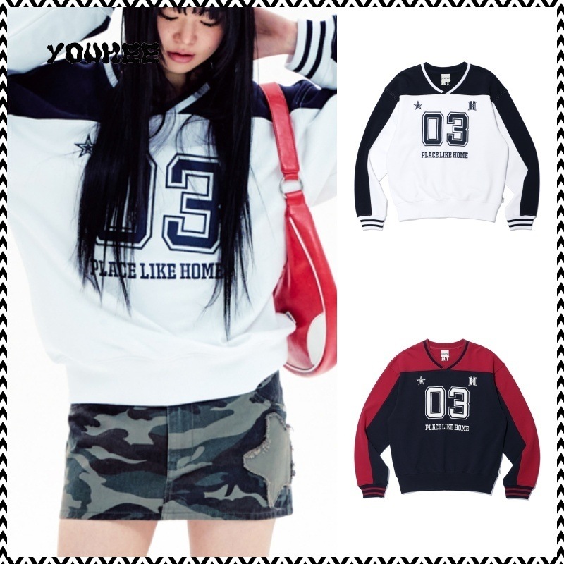 YOUHEE GRAPHIC TRACK JERSEY SWEAT SHIRTS