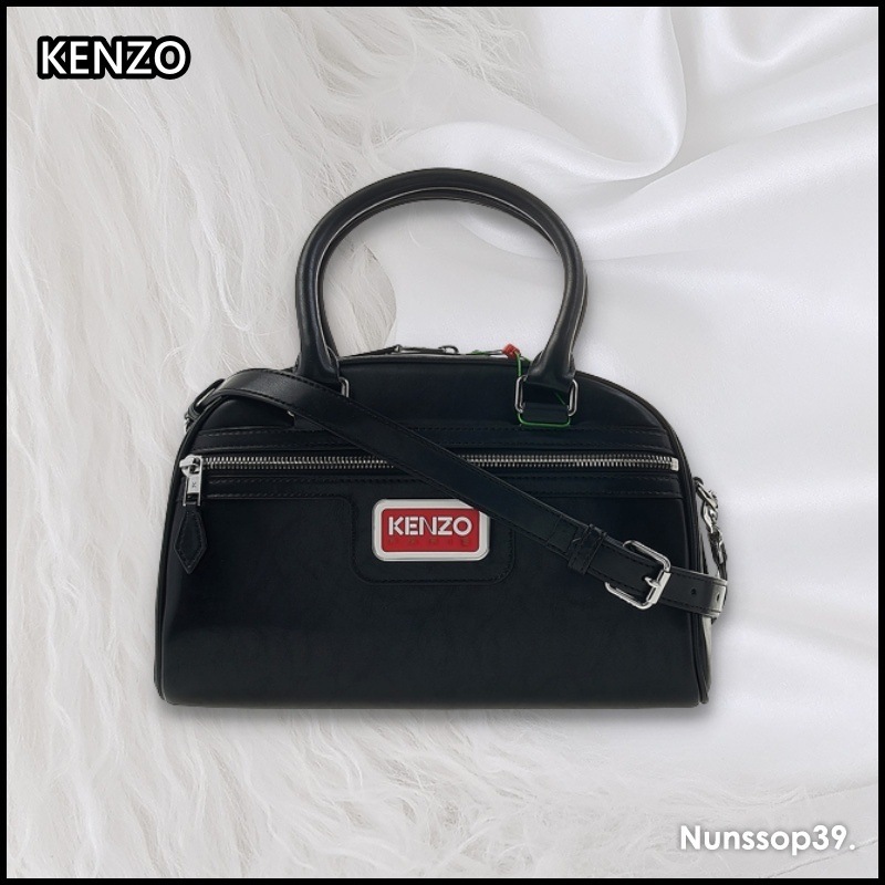 KENZO FD65SA309F10 99 ロゴパッチトートバッグ