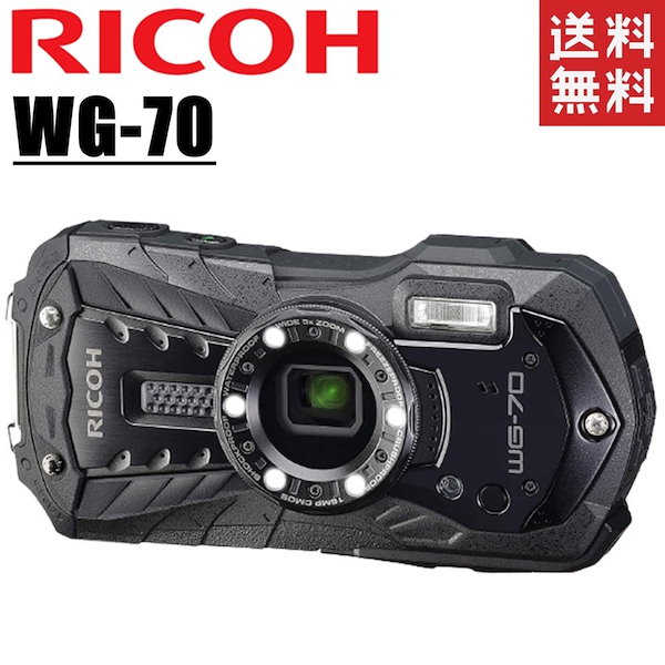 スマホ/家電/カメラ【新品】RICOH WG-70 ブラック - コンパクト 