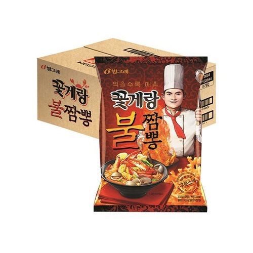 ピングレ ワタリガニと激辛ちゃんぽん スナック70g x16個