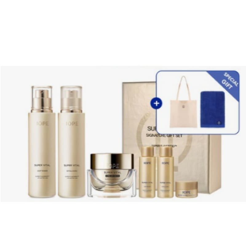 [IOPE][New特別企画] スーパーバイタルシグネチャー 3点セット(ソープナー150ml+エマルジョン150ml+クリーム25ml)