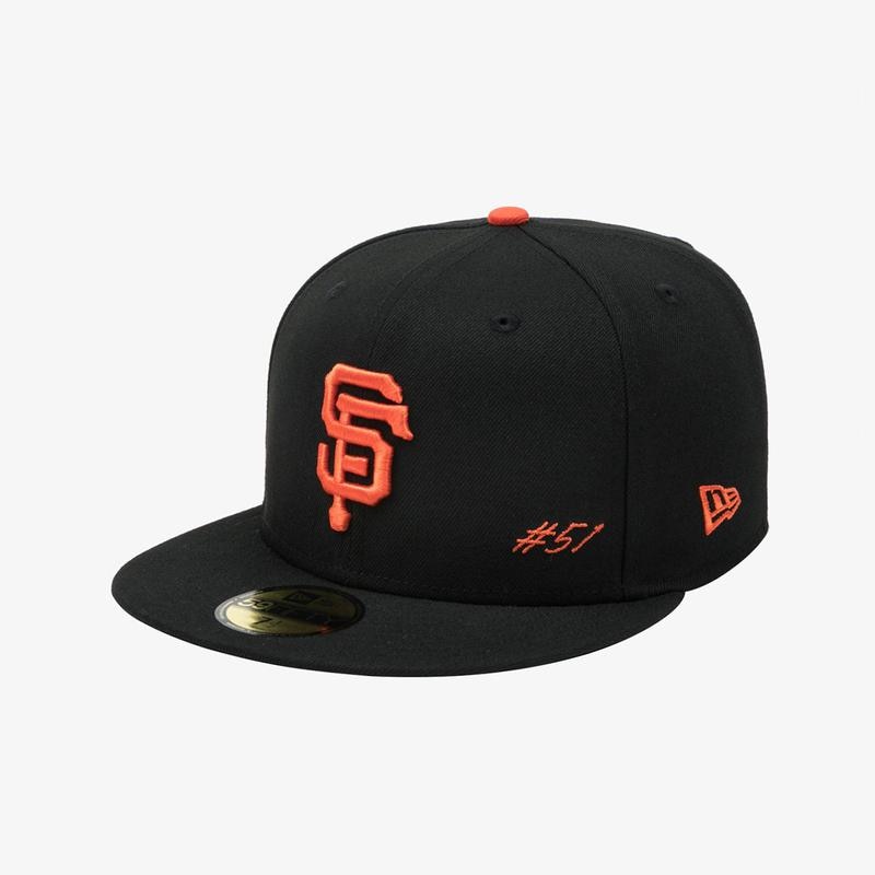 MLB サンフランシスコ・ジャイアンツ イ・ジョンフ フィテッドキャップ ブラック 14881527