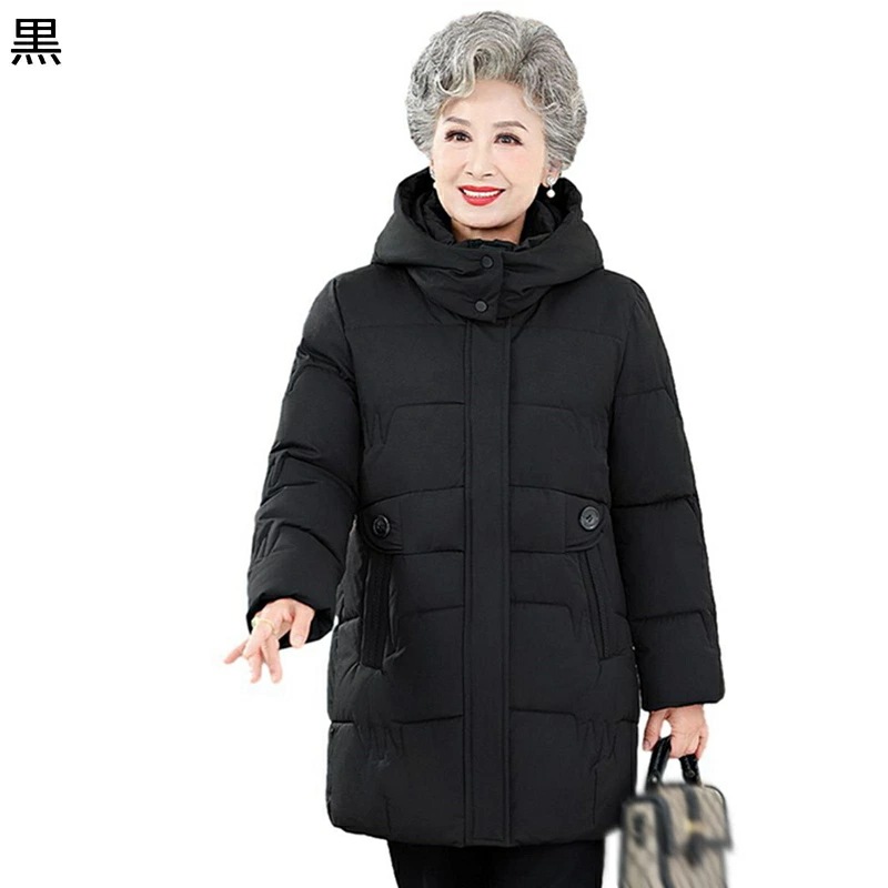 レディースジャケット レディース コットンジャケット 中綿 綿服 長袖 フード付き 婦人服 シニアアウター 高齢者 老人 60代 70代 80代 敬老のプレゼント 冬用 い コート やわらか