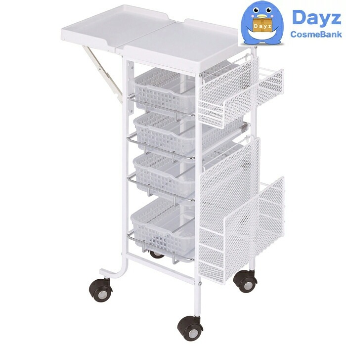 C-196 カウンターワゴン　ホワイト　キャスター付き　　サロンワゴン　　メーカー直送品 納期要確認 / キャンセル返品不可商品　　RB 23,760円