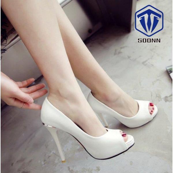 パンプス オープントゥ 美脚 ポインテッドトゥ ピンヒール ハイヒール ストーム 前厚 痛くない サンダル パーティーシューズ 結婚式 キャバ