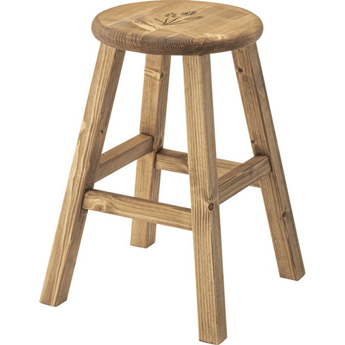 フォレ スツール CFS-515 丸椅子 いす チェア カントリー インテリア オイル仕上げの家具 おしゃれ