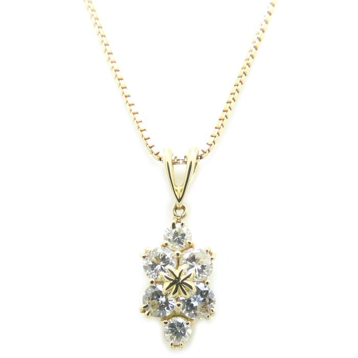 LA SOMA ラソウマ ダイヤモンド ネックレス ダイヤモンド1.00ct K18YG イエローゴールド レディース/294708【中古】