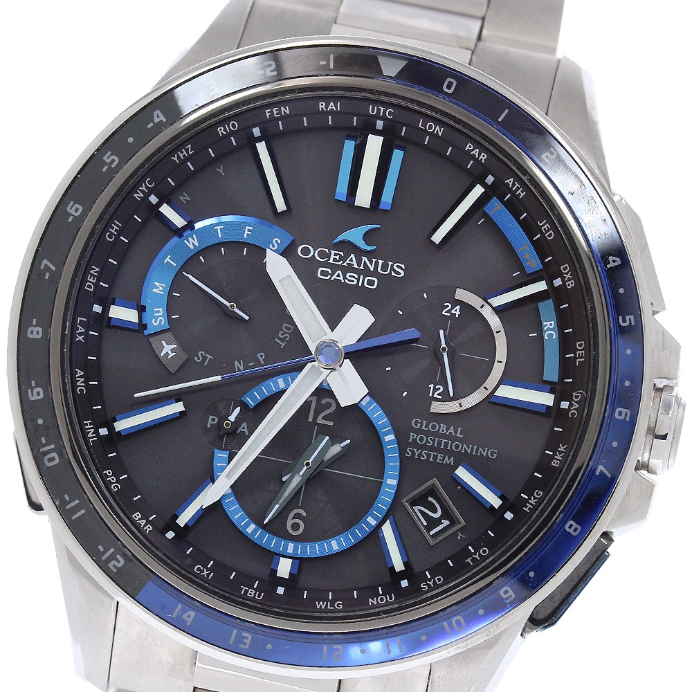 カシオ CASIO OCW-G1100-1AJF オシアナス GPS電波 タフソーラー ソーラー電波 メンズ 良品 保証書付き_955136【中古】