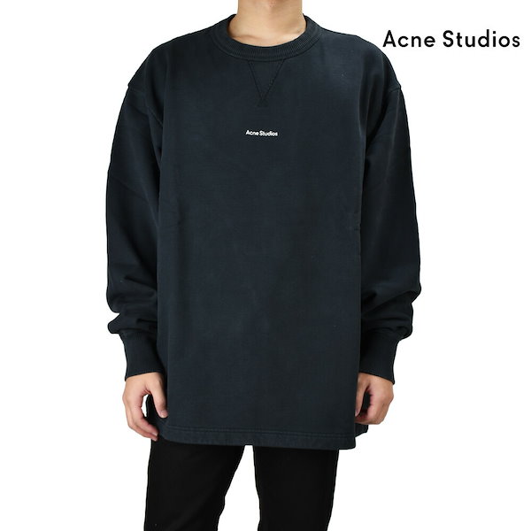 アクネストゥディオズ スウェット メンズ トレーナー オーバーサイズ ブラック 黒 Acne Studios[bi0082-90010]