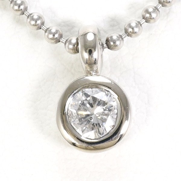 PT900 プラチナ PT850 ネックレス ダイヤ 0.20 鑑定書 ジュエリー 中古