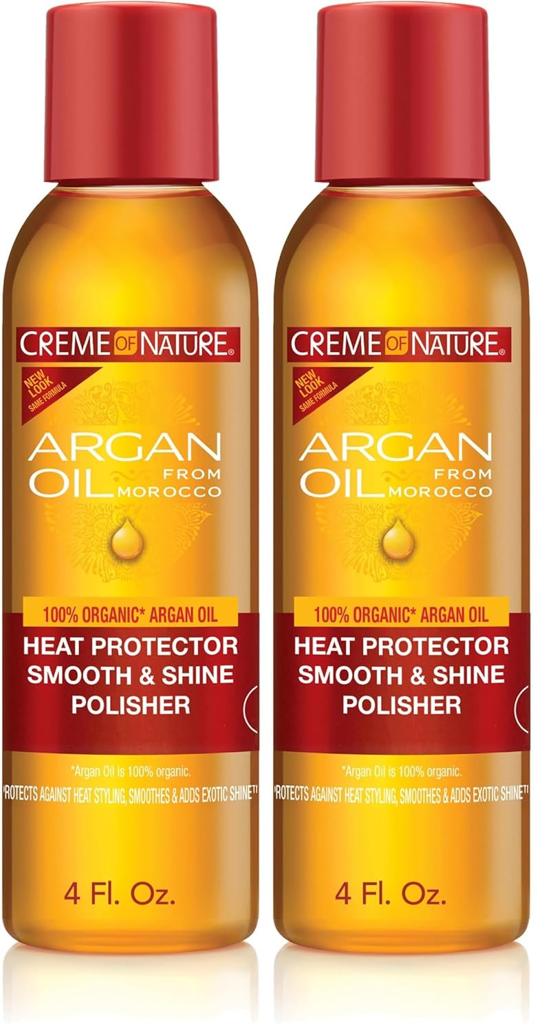 毛髪用クリームアルガンオイルなめらかでつややかなヘアポリッシャーアンチフリッツコントロール用モロッコのアルガンオイル4フロオズ（2パック）