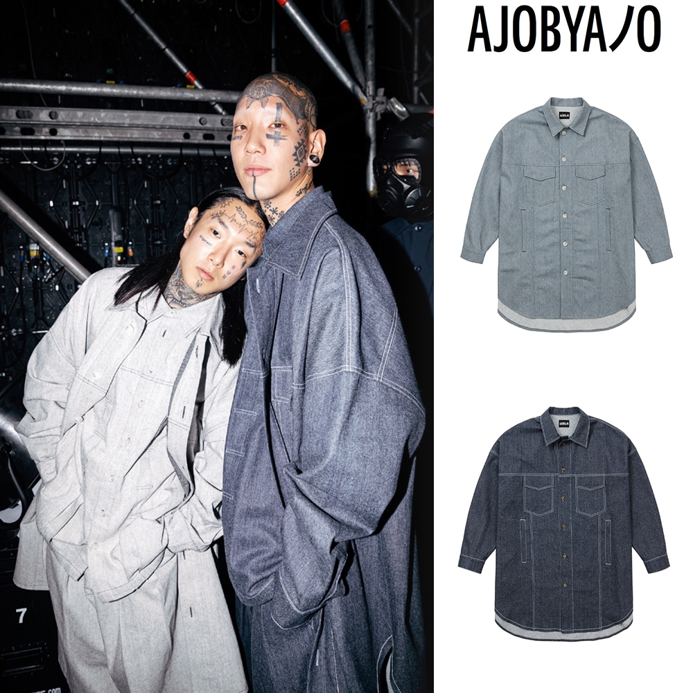 【AJO AJOBYAJO】 Recycled Denim Oversized Shirt Jacket