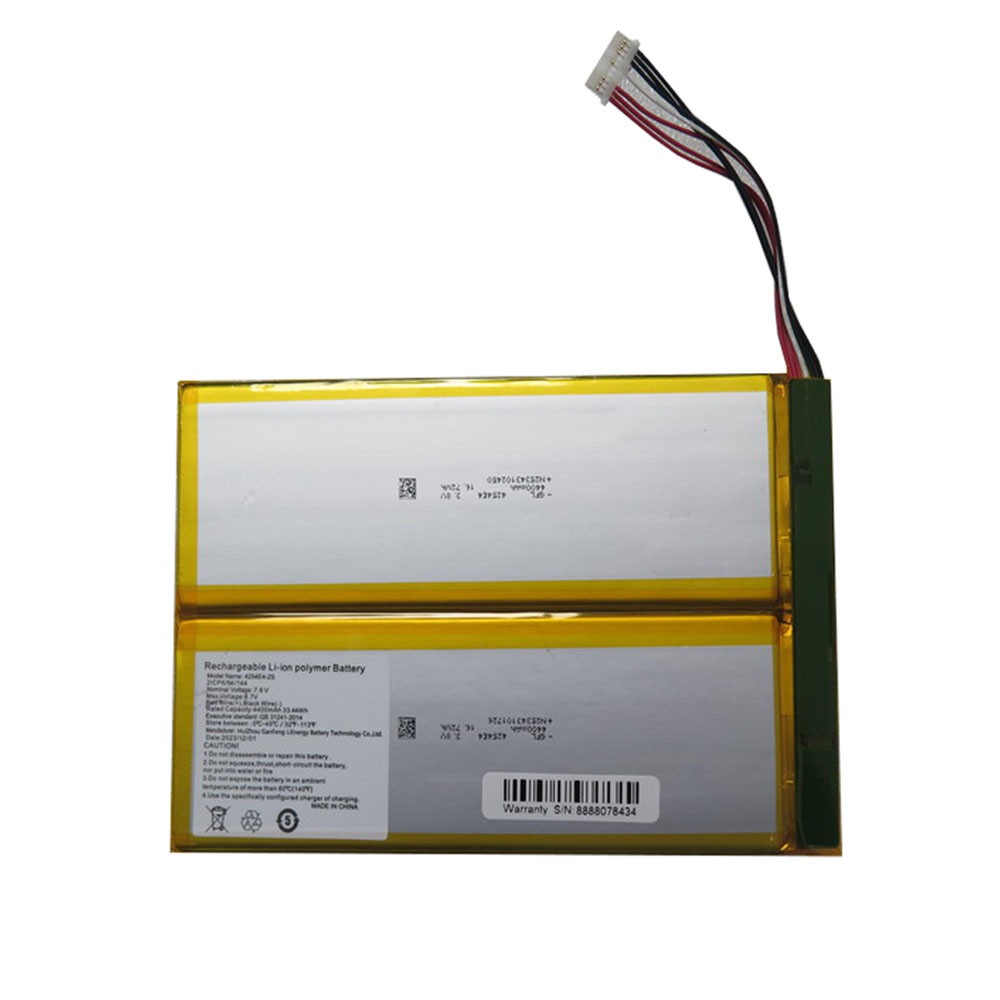 交換 タブレットPCバッテリー 4254E4-2S 7.6V 4400MAH 33.44WH 10PIN 7Lines